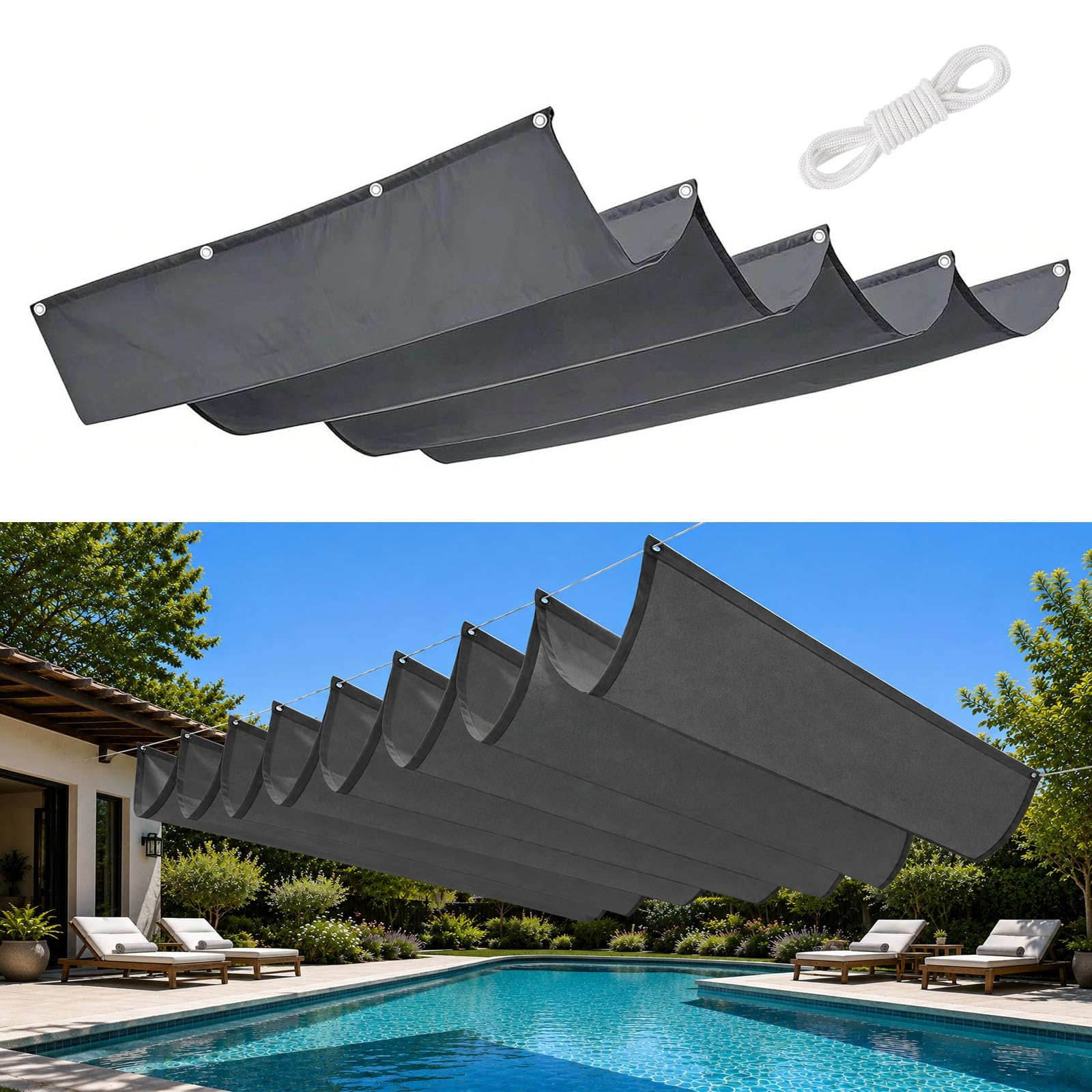Voile ombrage patio et jardin pour ombrager une terrasse en été