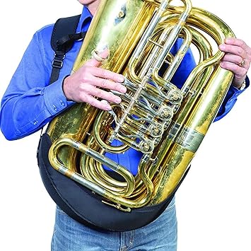 Neotech Holster Harness for Tuba, Baritone, Euphonium - Neoprene Material, Ambidextrous, Fully Adjustable, Comfortable Shoulder Strap, Protective Padding, 18