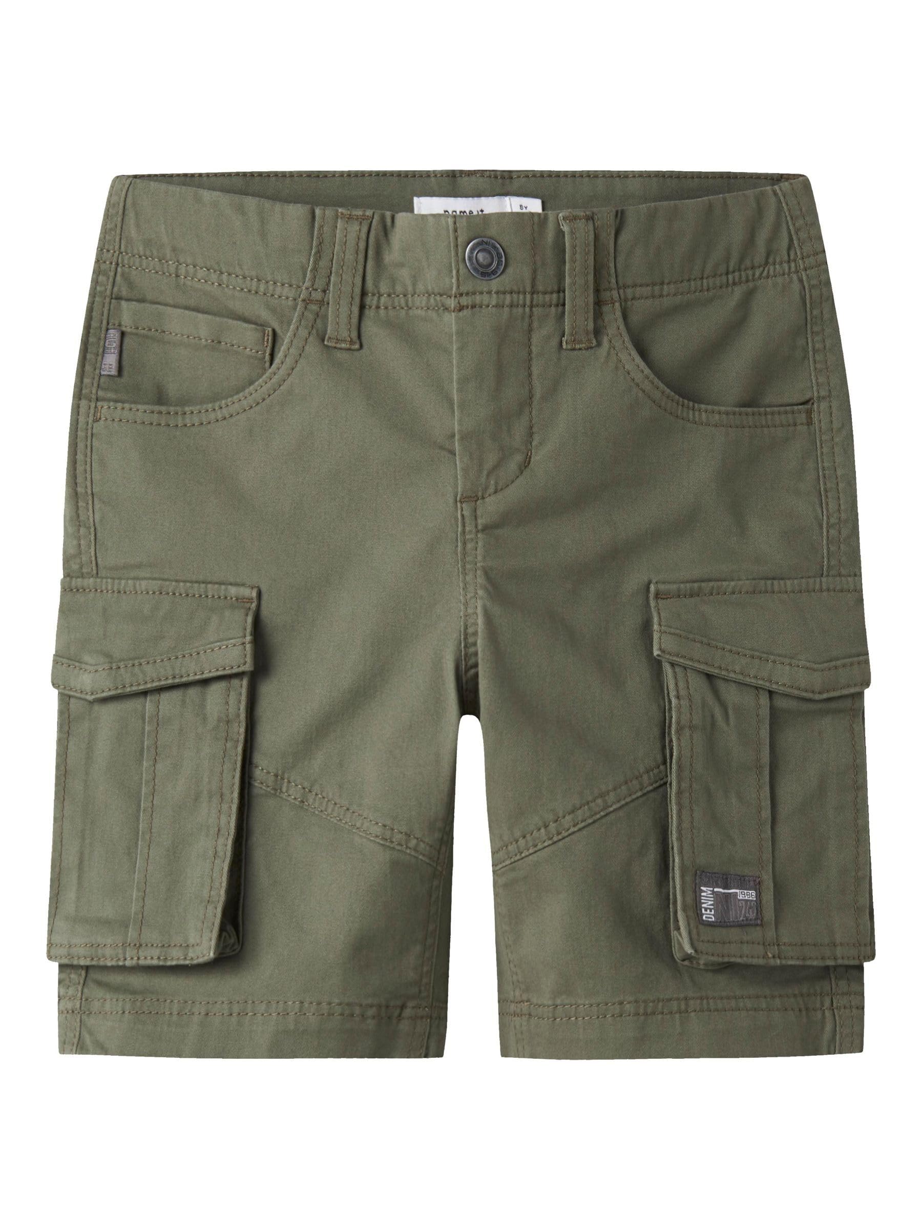 NAME IT Boy's NKMRYAN TWIBAMGO Cargo L Shorts NOOS Cargo Shorts, Deep Lichen Green, 164