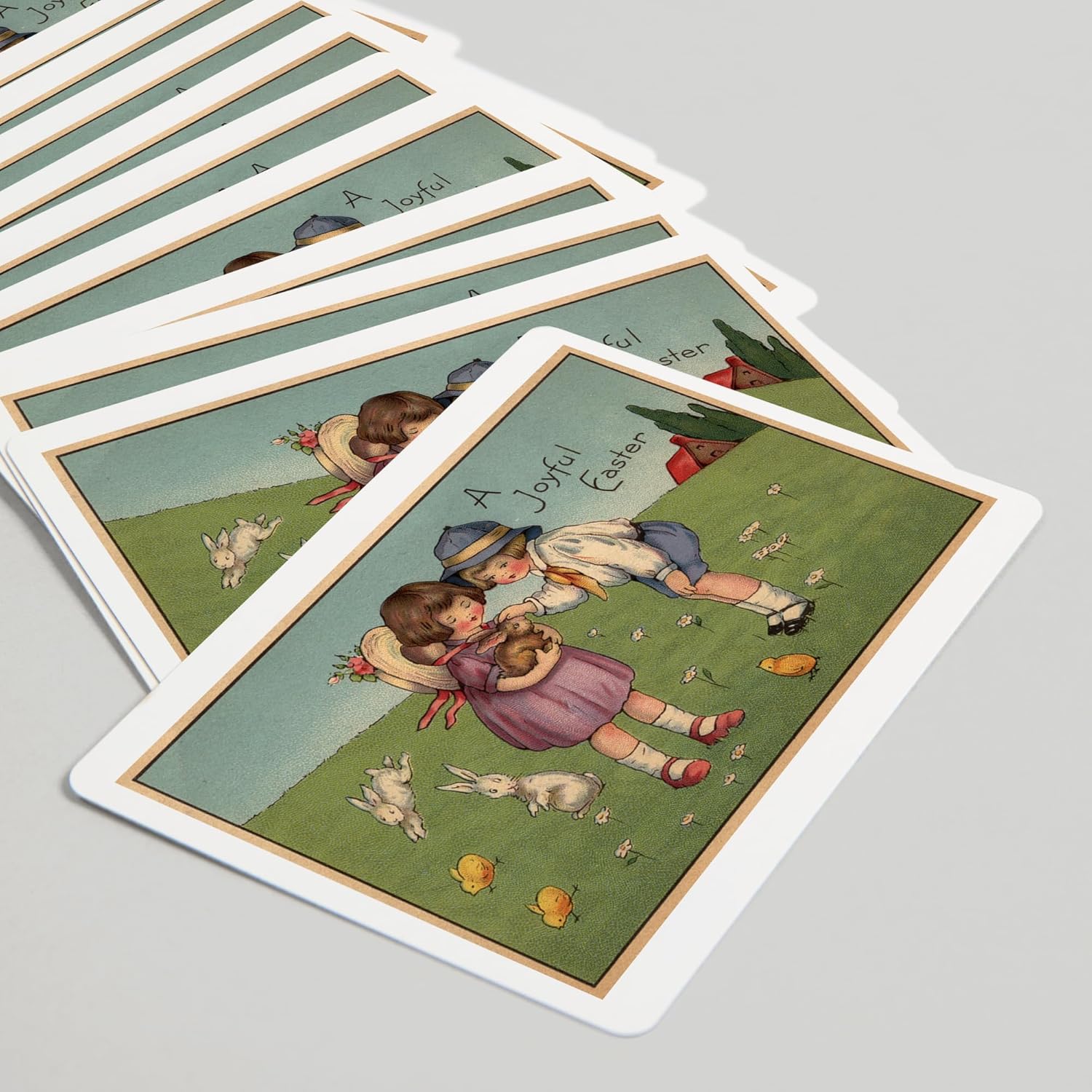 Lantern Press A Joyful Easter, Kids Holding a Bunny, 52 Playing Cards for Adults, Poker Size Card Deck