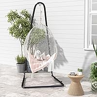 Vista 8 de Giantex - Soporte para silla de hamaca ajustable de acero macizo para sillas y columpios, altura ajustable de 78.0 in a 8.5 in