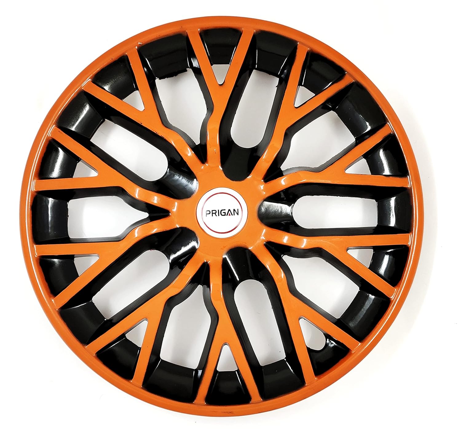 PRIGAN KWID Black Orange Wheel Cover 13" for KWID (Set of 4 Pcs