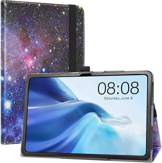 LiuShan Case for TECLAST T50, PU Leather Slim Folding Stand Cover for TECLAST T50 Android Tablets 11 Inch(Not Fit TECLAST T50 Pro),Galaxy