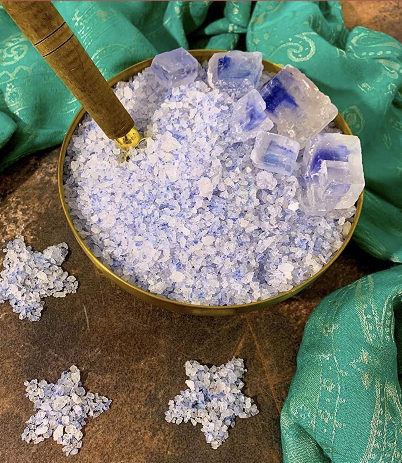 Richure Ancient Blue Salt, 250g - 80+ Minerals, High Potassium, Lower Sodium, Gourmet Finishing Coarse Mineral Salt, Hand Harvested - GMO Free