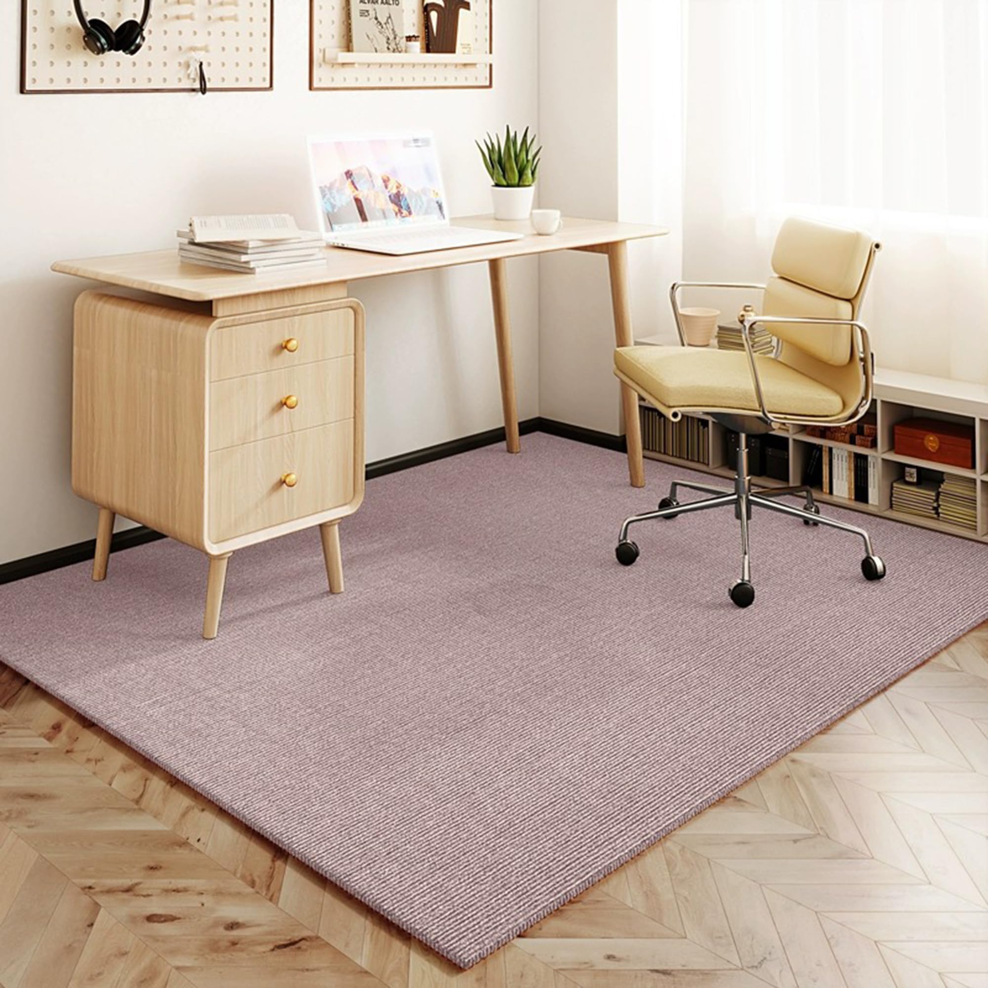 Tapis de protection de sol anti-rayures pour éviter les marques de chaise sur bois dur