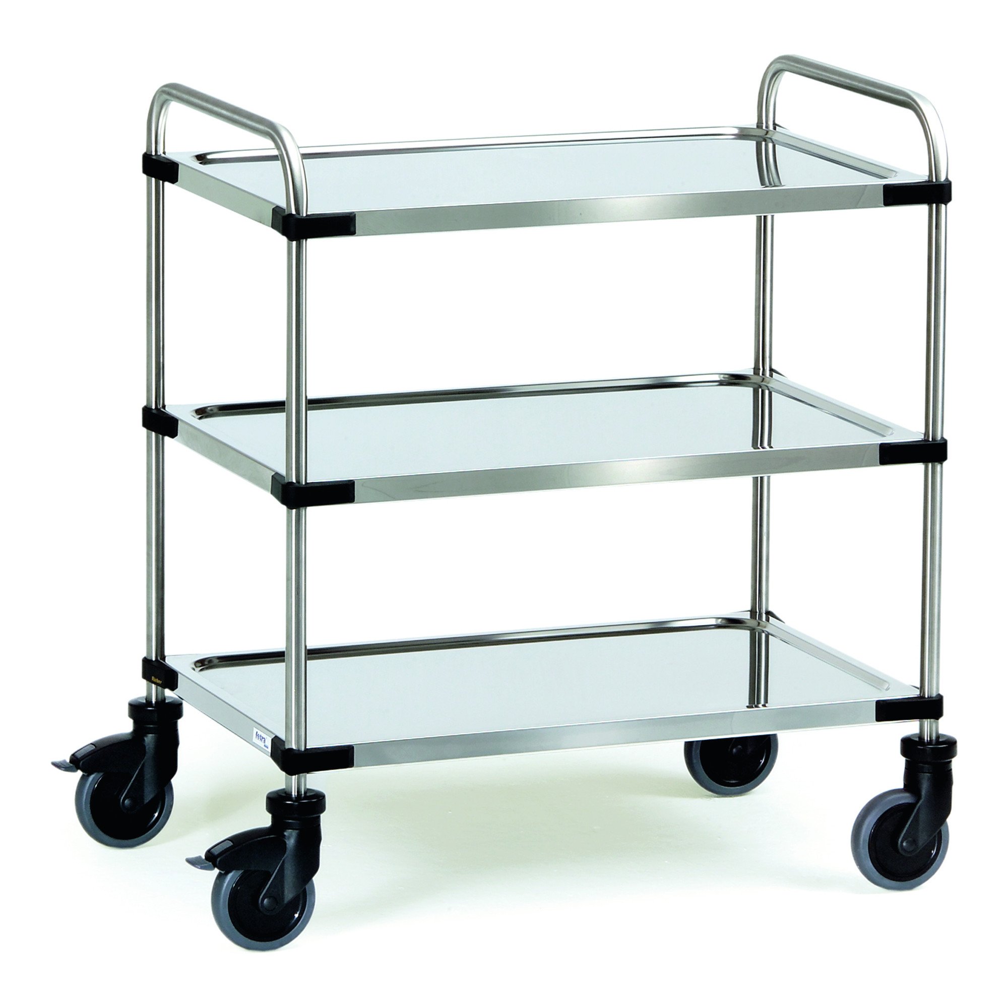 MTIF019 Carro Bandeja Inoxidable 3 Estantes, 1070 mm Longitud x 670 mm Ancho x 950 mm Altura