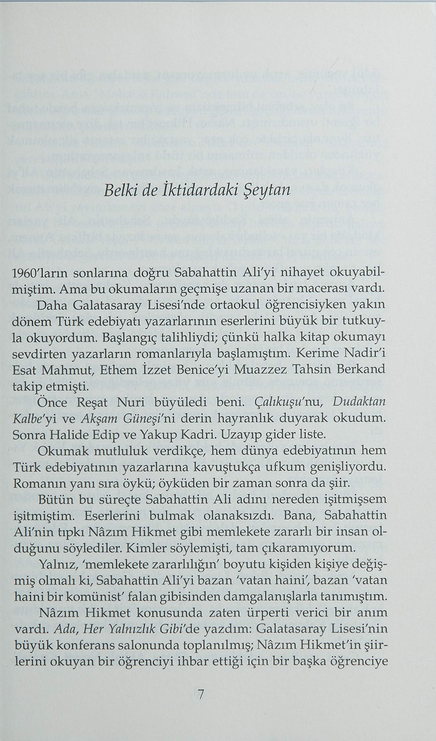 Icimizdeki Seytan (Der Dämon in uns): Bütün yapitlari