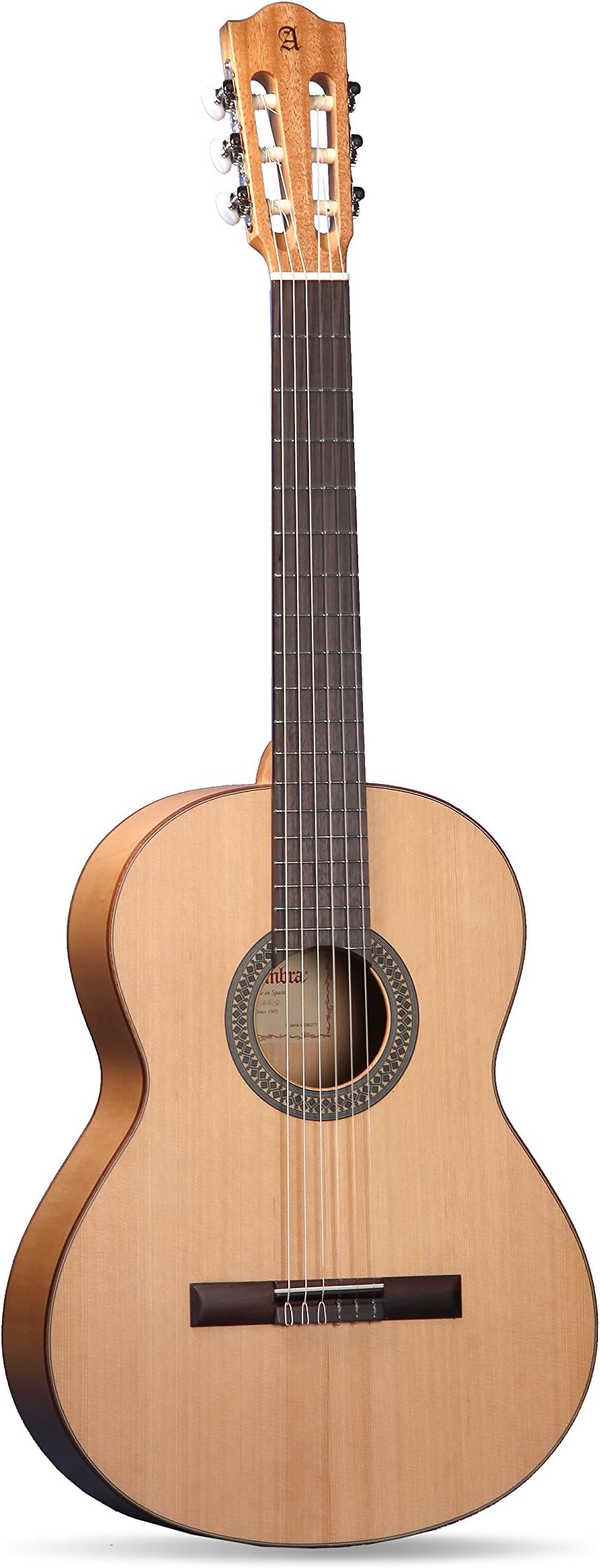 Alhambra 6 String Acoustic Guitar, Right, Solid Canadian Cedar, Flamenco (2F-US)