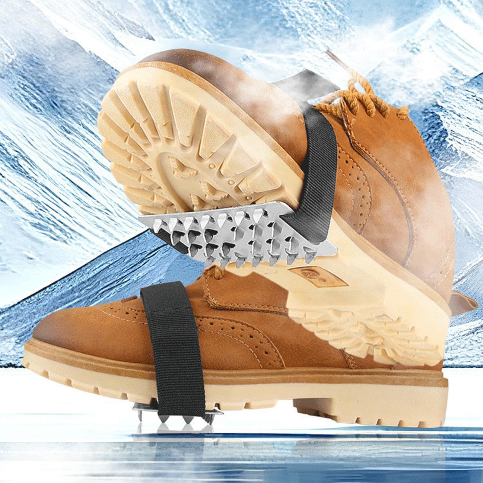 -Spikes Für Stiefel | Edelstahl Mit Tiefer Traktion - Stiefelspikes Schnee Und,Für Erwachsene, Jugendliche, Outdoor-Enthusiasten, Wandern, Bergsteigen und