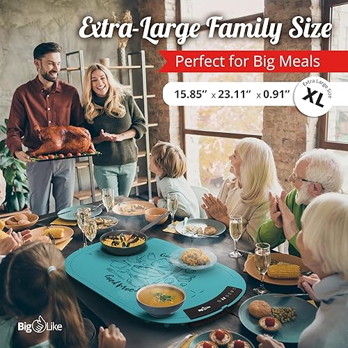 Miniatura 3 de Tapete de calentamiento para alimentos  Alfombrilla de calentamiento rápido de alimentos de superficie completa para encimera, almohadilla de 7