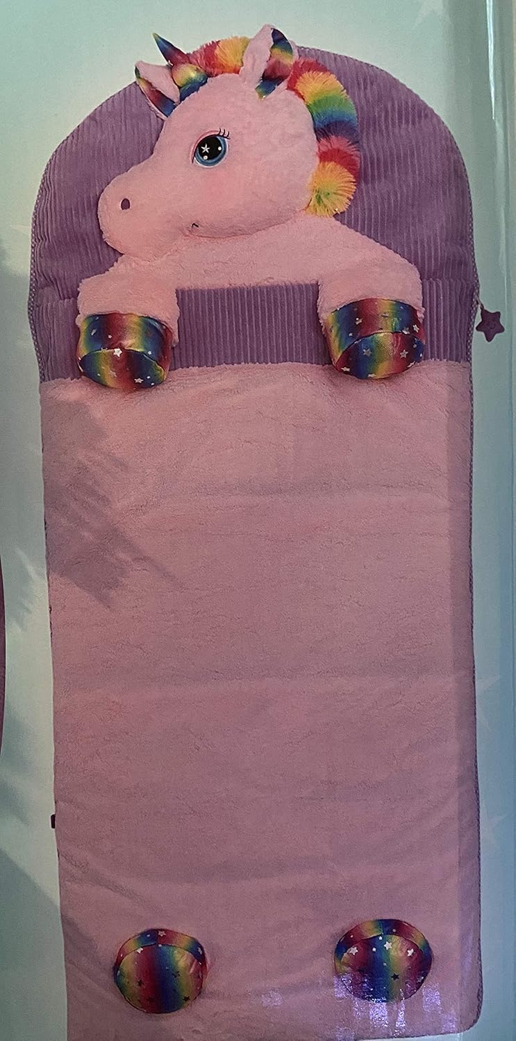 Amazon.co.jp Hugfun【ぬいぐるみ寝袋 PLUSH SLEEPING BAG】ユニコーン/いぬ/ヒョウ/くま/約168×