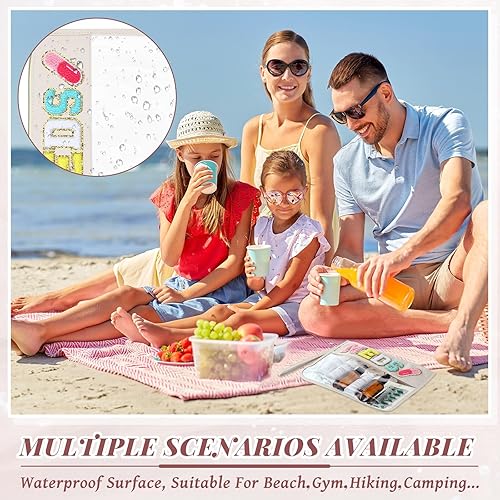 Miniatura 5 de Silkfly Bolsa médica de chenilla con letras para medicamentos, bolsa de primeros auxilios para viajes, de PVC, de nailon, parche de emergencia,