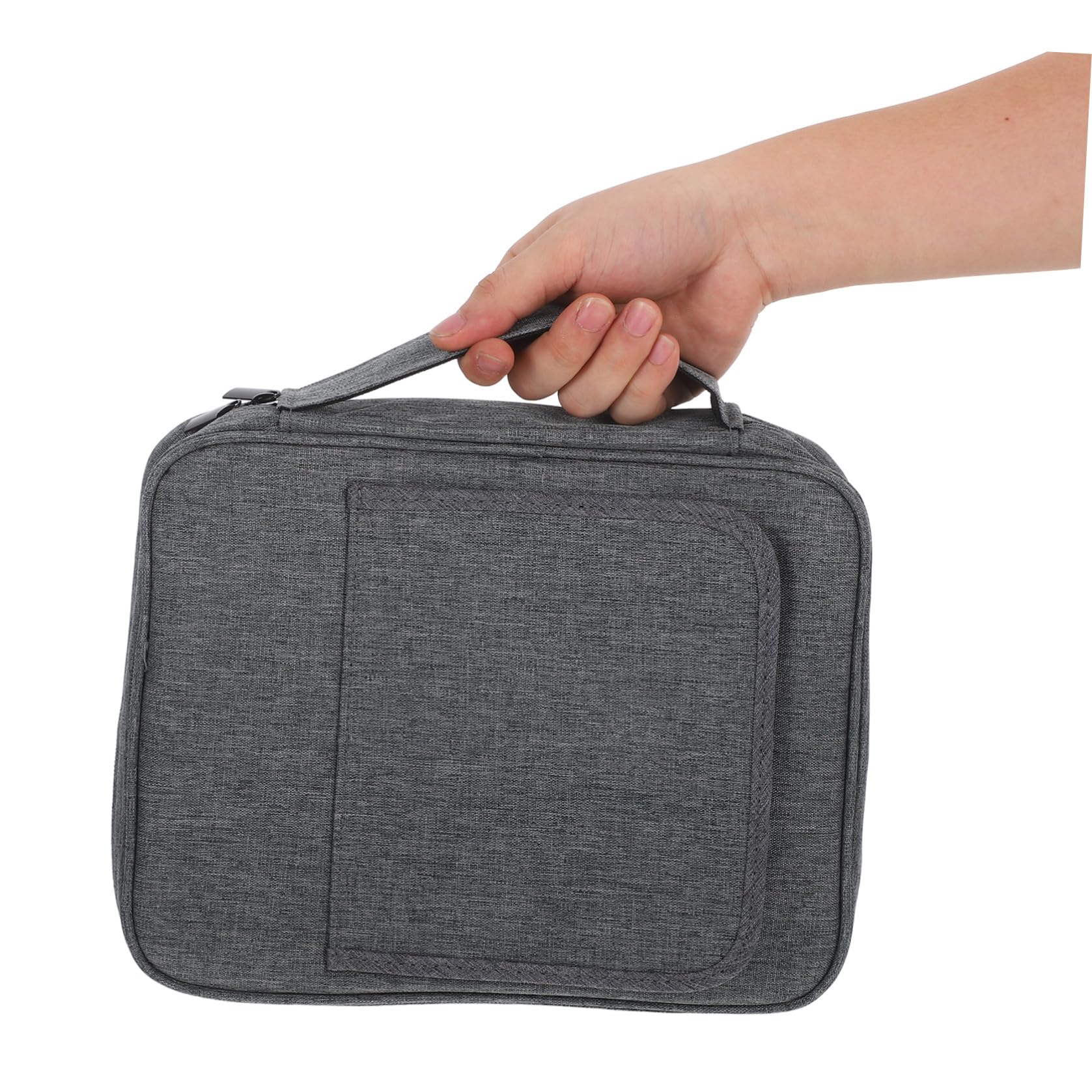 EXCEART Funda Biblia Estuche Portátil de Poliéster 2 Piezas con Asa y Soporte para Proteger Documentos y Bolígrafos, Adecuado para Estudio y Viajes