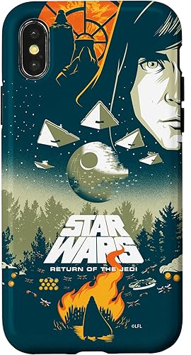Miniatura 5 de Funda para iPhone 15 Pro Max con póster de película retro ilustrada de Star Wars El regreso del Jedi