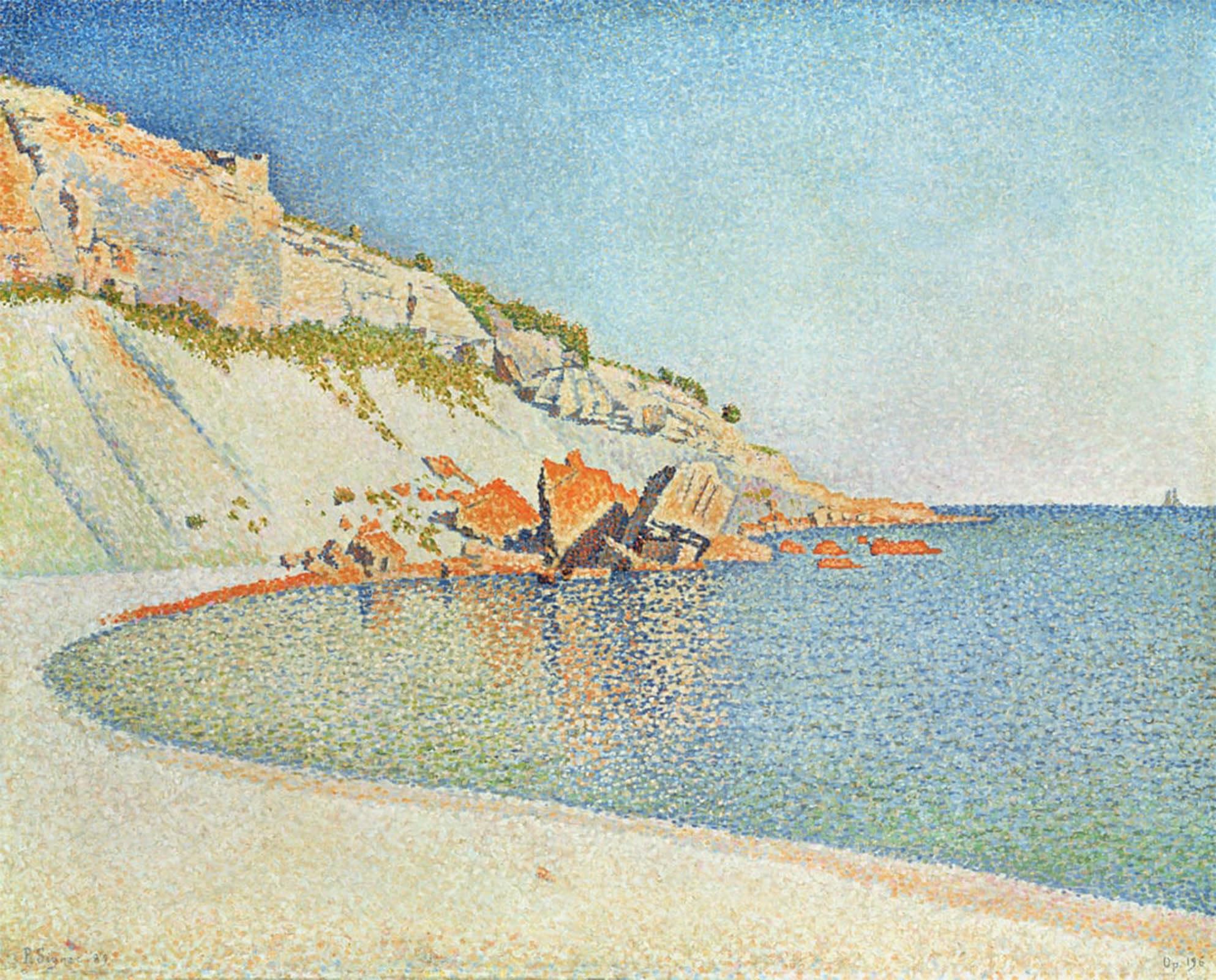 Posteriik No Frame Vintage Print Pop Art Landscape Artwork French Riviera By Paul Signac Art Prints For Office Home Decor 60X90cm