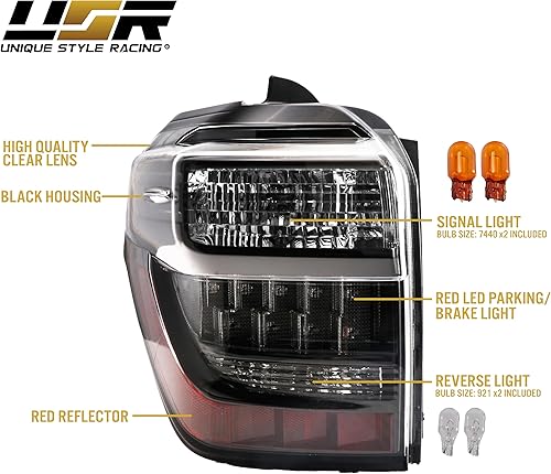 Miniatura 6 de USR 14-21 5 generación 4Runner - Proyector LED de haz bajo y barra de luz DRL estilo Lexus - Conjunto de faro delantero (izquierdo + derecho)