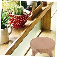 Vista 9 de Zerodeko Taburete de madera para macetas, 1 unidad, bandeja para macetas suculentas, estante para plantas, soporte moderno para plantas, soporte