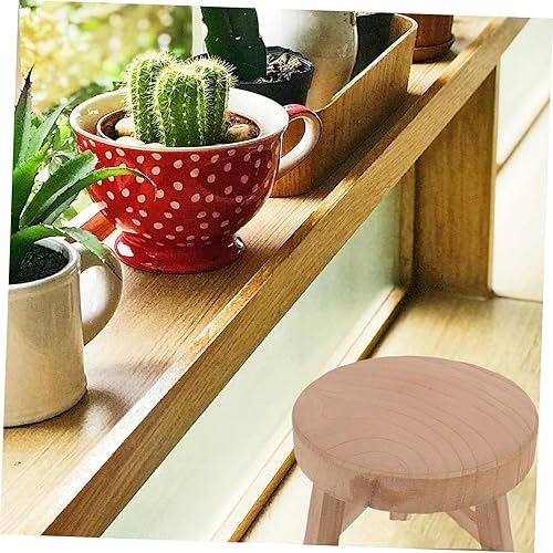 Miniatura 9 de Zerodeko Taburete de madera para macetas, 1 unidad, bandeja para macetas suculentas, estante para plantas, soporte moderno para plantas, soporte