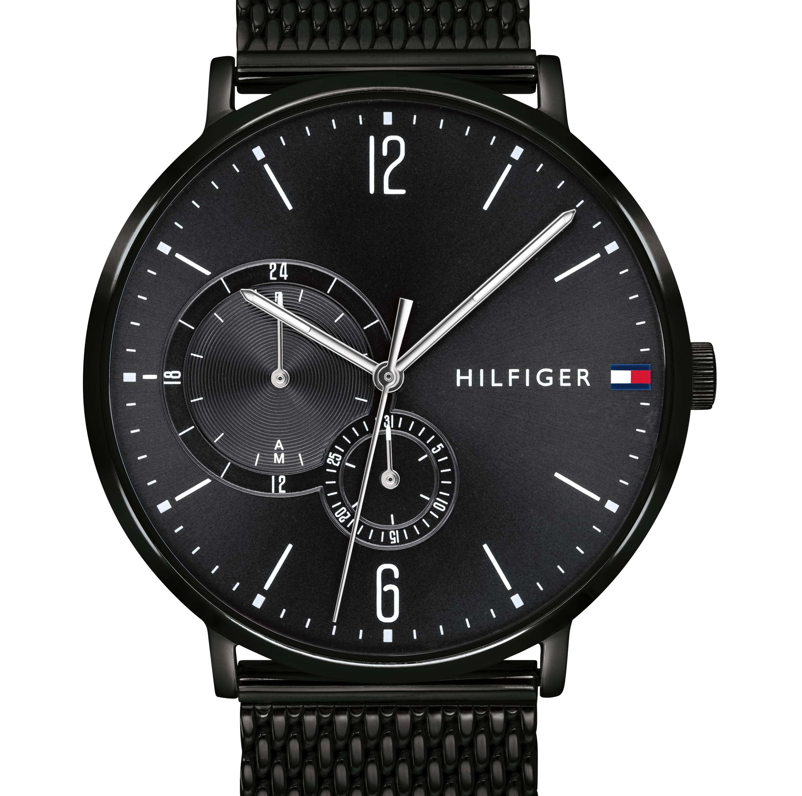 Tommy Hilfiger Multi Zifferblatt Quarz Uhr für Herren mit Leder- oder Edelsthalarmband