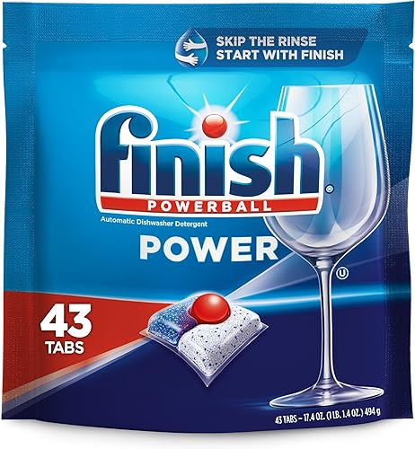Finish Power - 43ct - Detergente para lavavajillas - Powerball - Tabletas para lavavajillas - Tabletas para platos