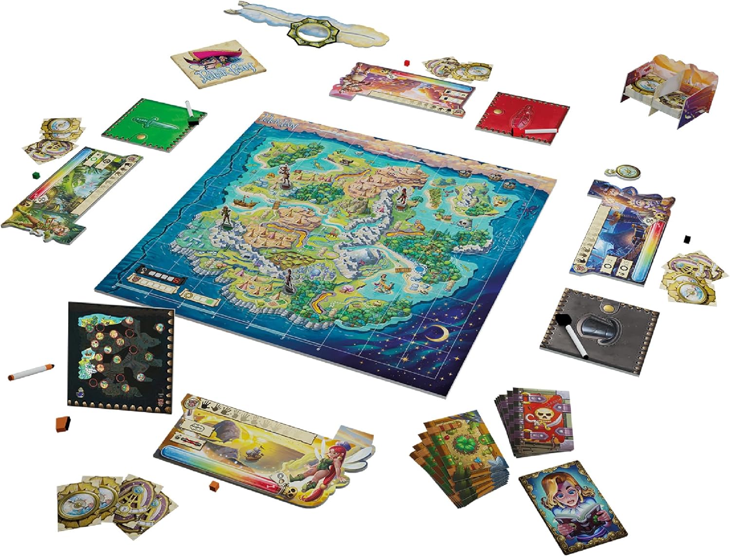 Matagot Pan's Island Board Game - Cooperative Deduction Adventure in Neverland! Fantasy Strategy Game for Kids & Adults, Ages 10+, 2-5 Players, 45-60 Minute Playtime, Made by Matagot