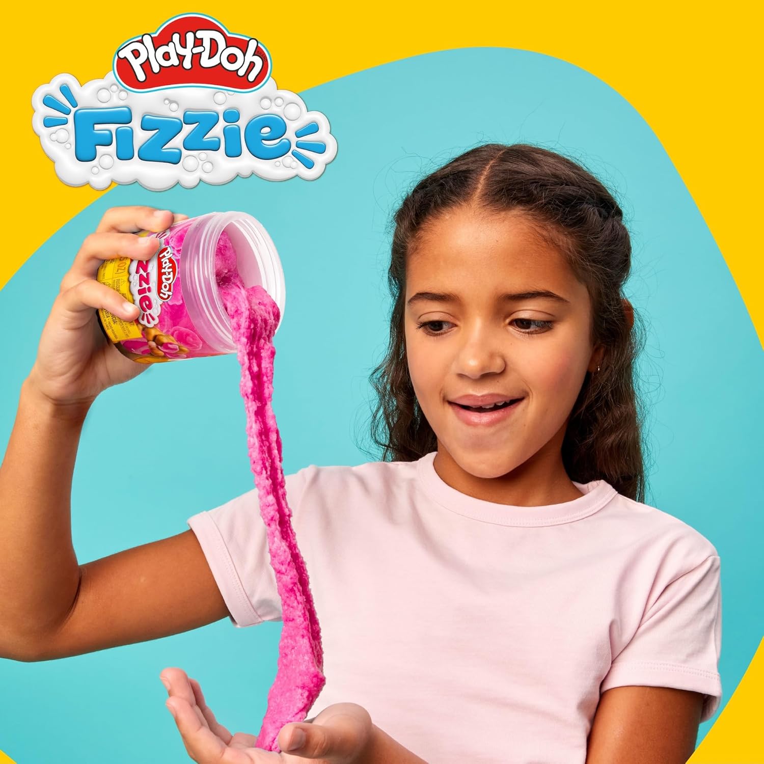 Play-Doh Slime Compounds, Scented Sensory Toys for Kids and Tweens, Use in Goodie Bags and Party Favors, Fizzie Strawberry and Blue Raspberry