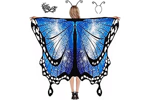 DawnHope Butterfly Wings for Women Girls: Unleash Your Inner Fairy with Starry Blue Radiance