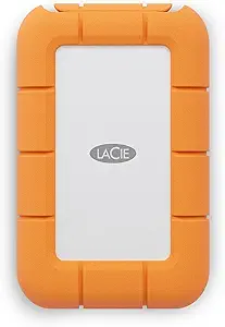 LaCie Rugged Mini SSD 2TB Solid State Drive - USB 3.2 Gen 2x2, Up to 2000MB/s, Compatible with PC, Mac, iPad