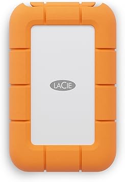 LaCie Rugged Mini SSD 4TB Solid State Drive - USB 3.2 Gen 2x2, speeds up to 2000MB/s, Compatible with PC, Mac, and iPad STMF4000400