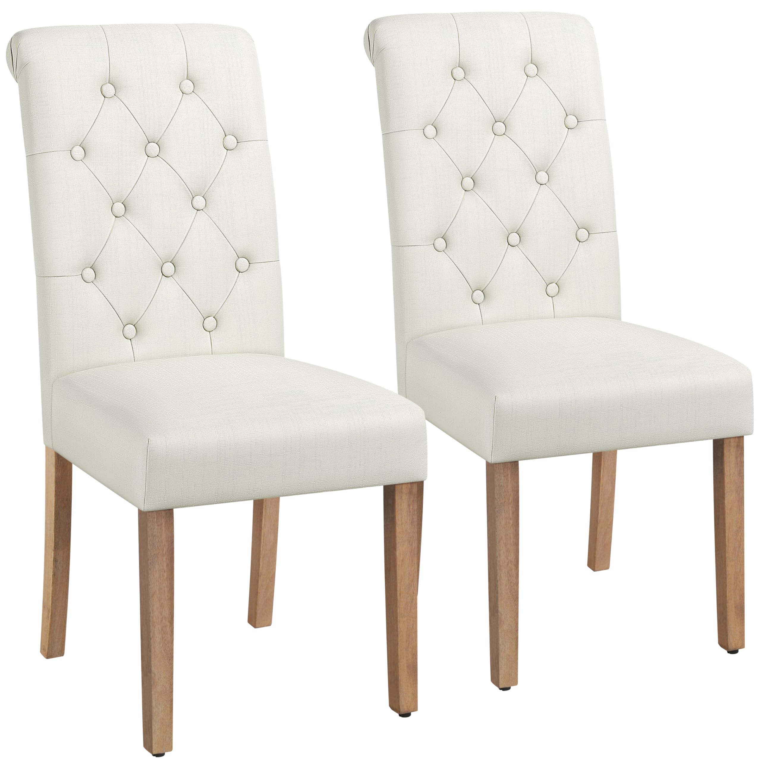 Yaheetech Set of 2 Dining Room Chairs, Rocking Chairs, Cantilever Chairs, 135 kg Load Capacity, Dark Grey, Faux Leather