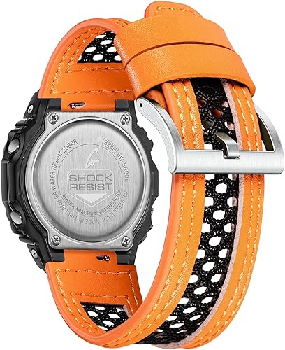 Miniatura 12 de Correa de reloj de 0.630 in para Casio G-Shock DW5600/8900, GA100/110/120, GD100/110/120, GW6900, GWM5610, correa de reloj de nailon con tres