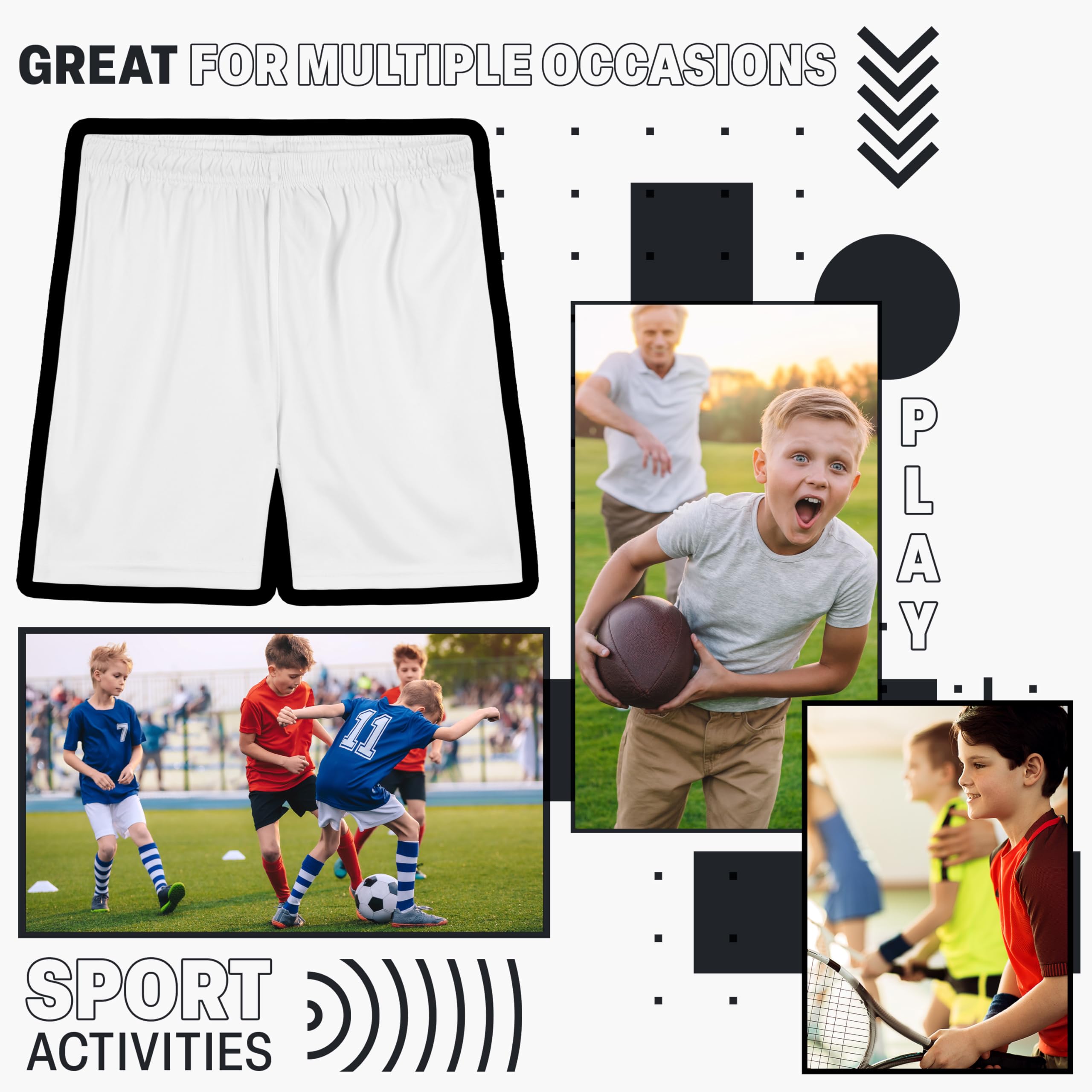 CityComfort Pantalón Corto Niño Deporte, Short Deportivo Niño Niña Escolar 4-14 Años