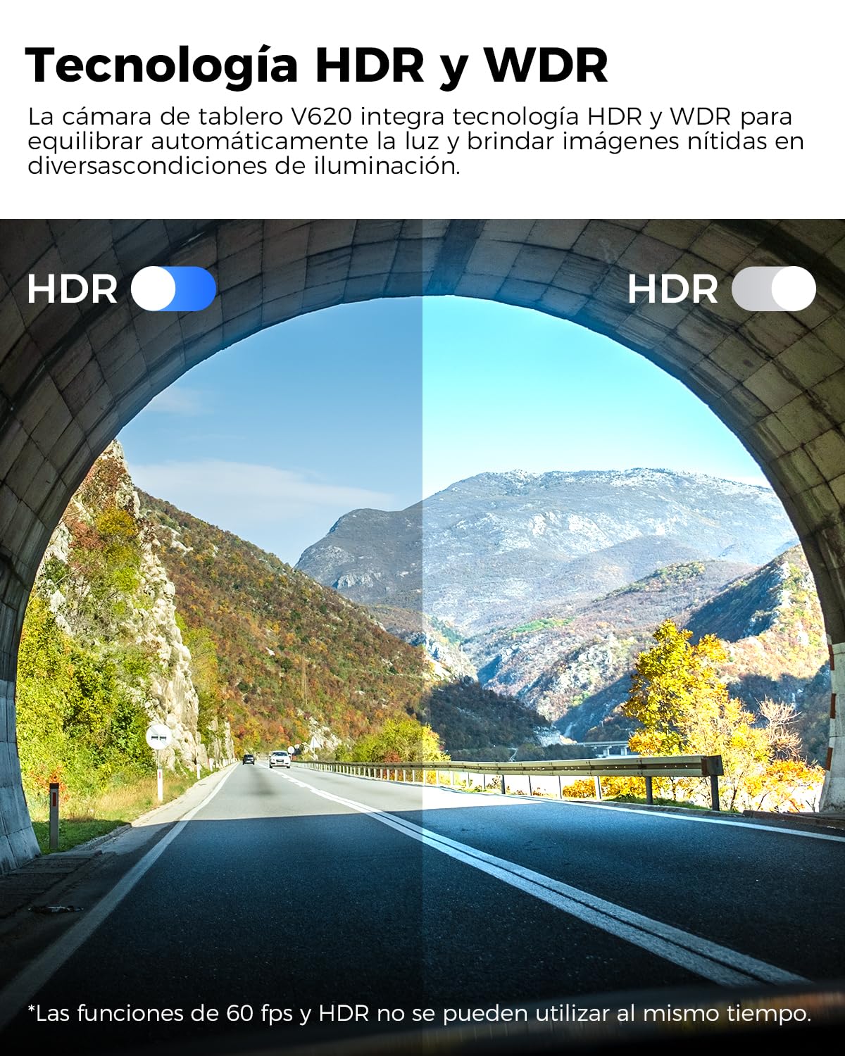 V620 Dashcam Cámara Coche 4K+1080P,Doble WiFi GPS Dash CAM Coche con Tarjeta SD de 64GB,2.4" IPS Camara Coche Grabadora,ADAS,170° Gran Angular,Visión Nocturn,WDR,Sensor G,Grabación en Bucle