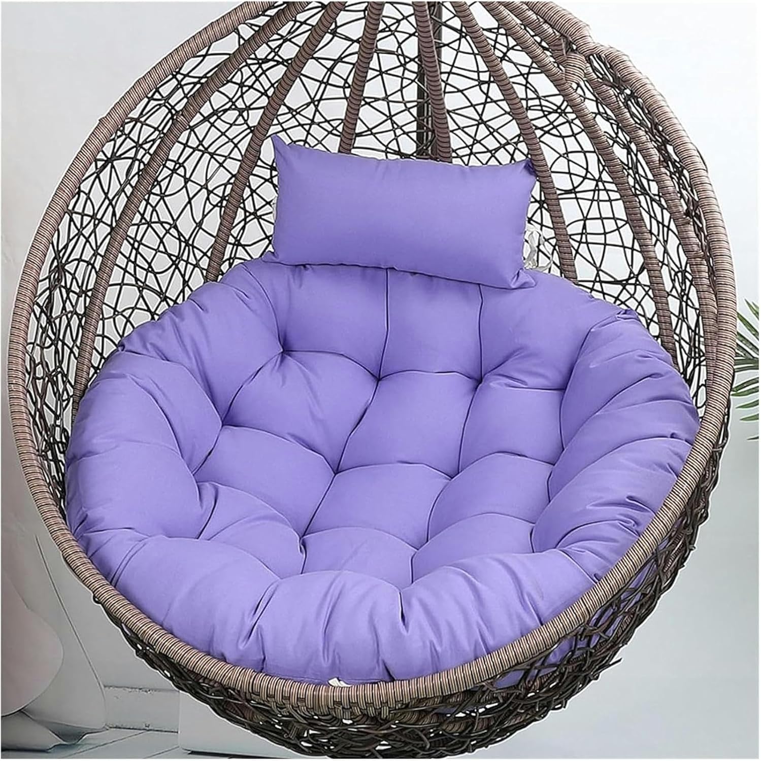 Hanging Basket Chair Cushion, Swivel Egg Chair Cushion, Hanging Egg Chair Cushion, Egg Chair Cushion with Removable Invisible Zip(5,100cm)