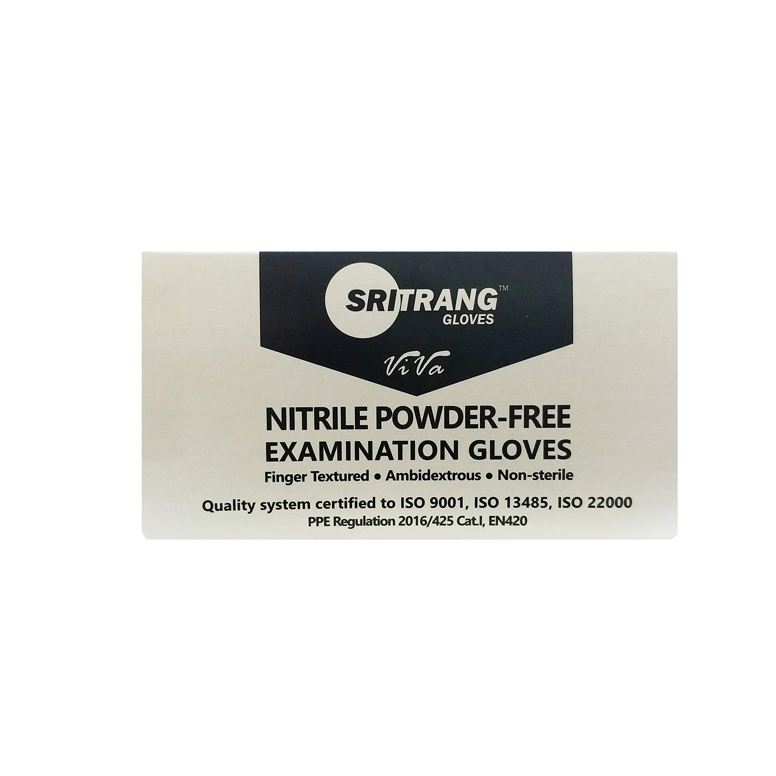 Guanti usa e getta in nitrile misura XL nero