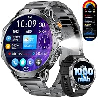 LIGE Smartwatch Uomo, 1000 mAh Orologio Smartwatch Uomo Fitness con Chiamate Bluetooth,1.85"