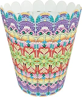 DIY Diamond Art Painting Cylinder Vases, 5D Diamond Mandala PVC Material Flower Pot for Table Centerpiece Formal Dinners Home Decor-Mandala05