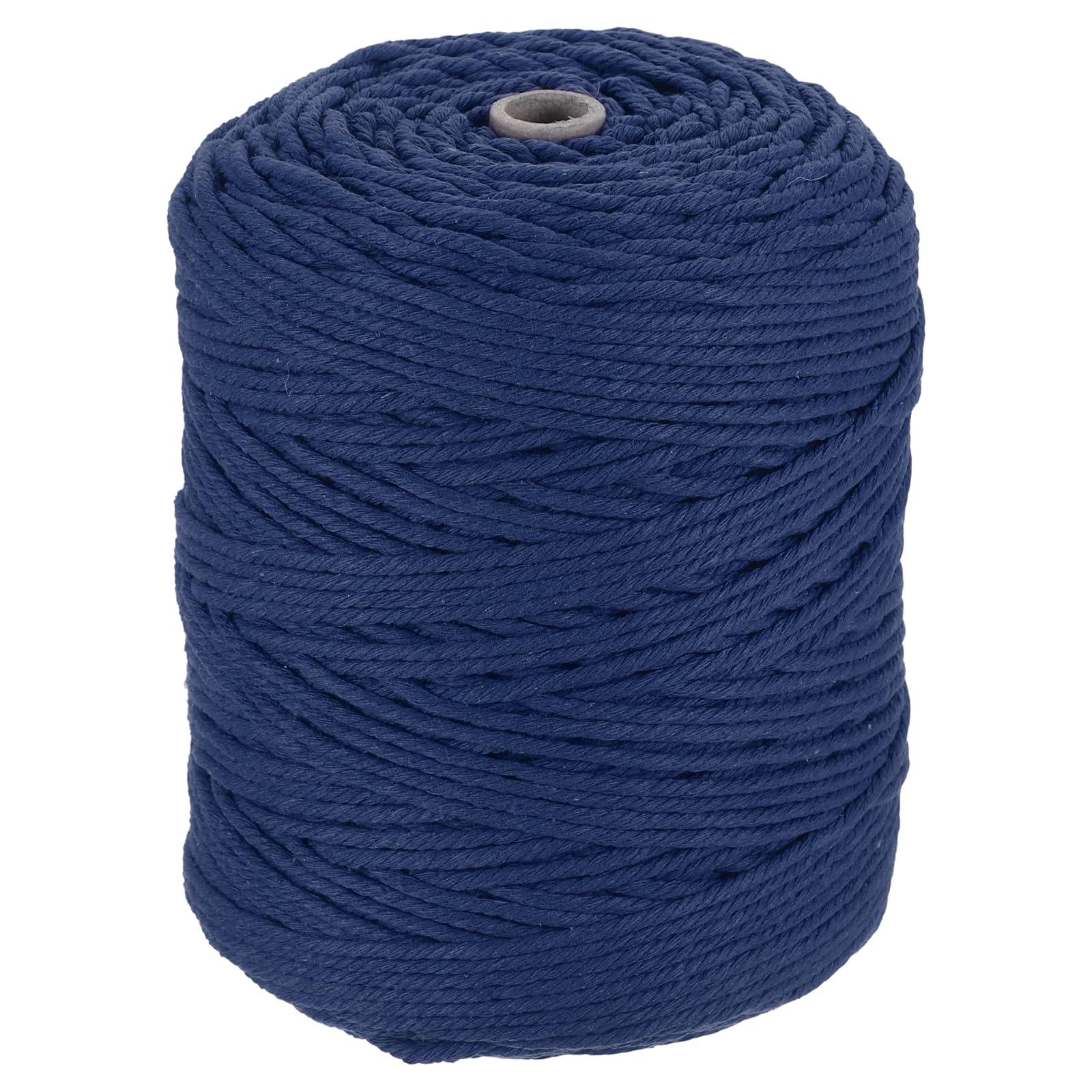 QUARKZMAN 4 Capi Cordino Macramé Naturale 3mm x 328 Iarde Blu Navy