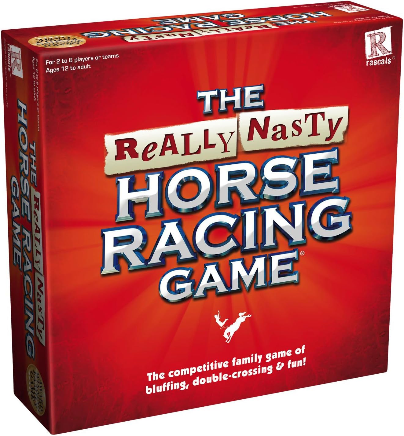 Rascals | Really Nasty Horse Racing Game | Party Family Game | Ages 12+ | 2-6 Players | 90+ Minutes Playing Time