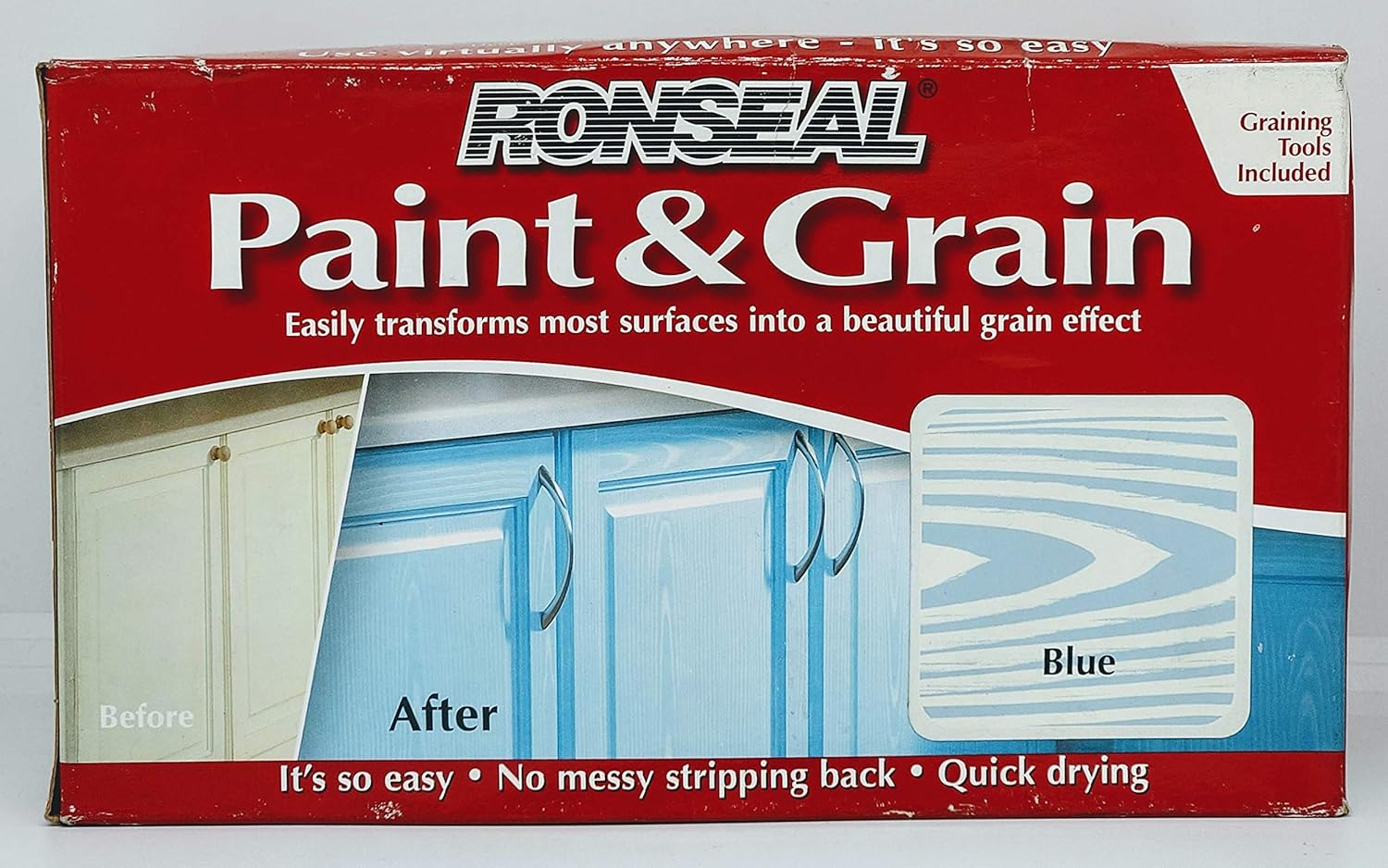 Ronseal Paint & Grain Blue (32867) Colour Finish 1.5L Including