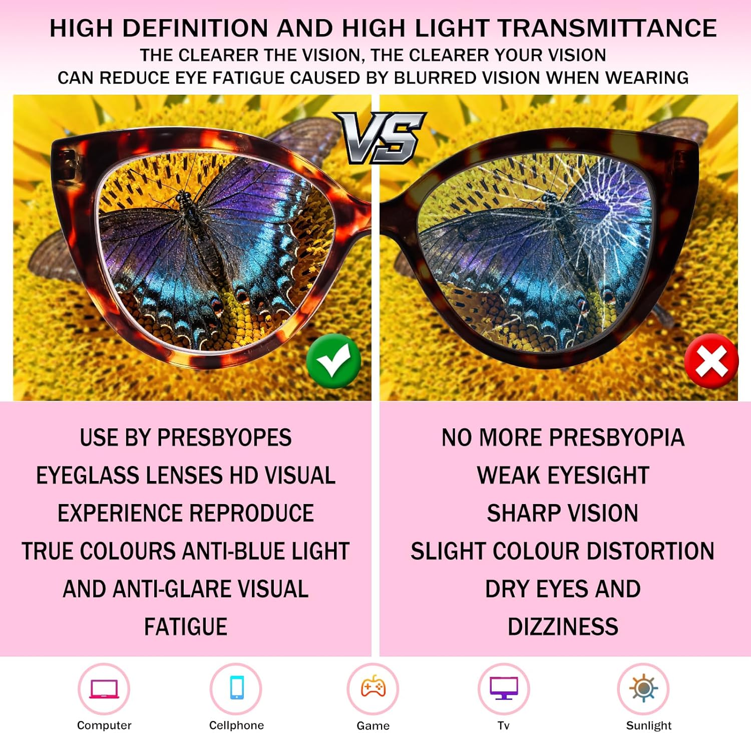 JOSCHOO Reading Glasses for Women 3 Pack Blue Light Blocking Fashion Readers with Spring Hinge Computer Eyeglasses - Image 6