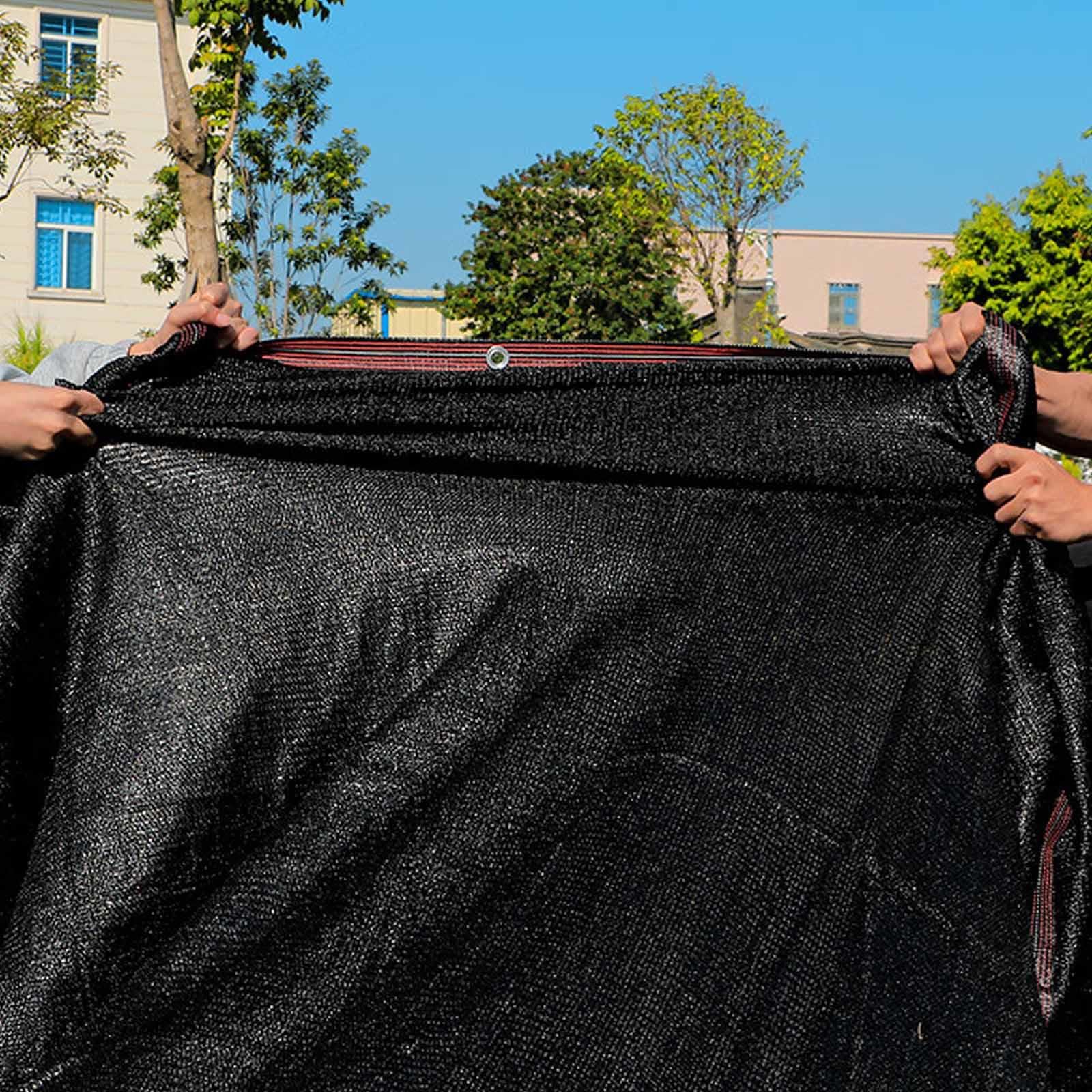 Schwarz Schattierungsnetz 2,5 x 6 m – 70% UV-Beständig Wasserdurchlässig ideale per Gewächshäuser & Außensonnenschutz mit Ösen für einfache Befestigung