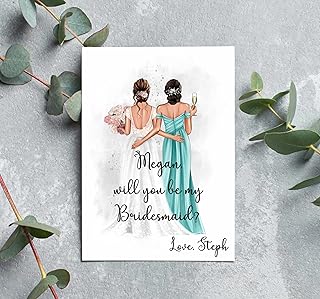 Will you be my Bridesmaid Proposal Card, Personalized Bridesmaid Card, Wedding Proposal Card for Bridesmaid, Bridesmaid Proposal Gift