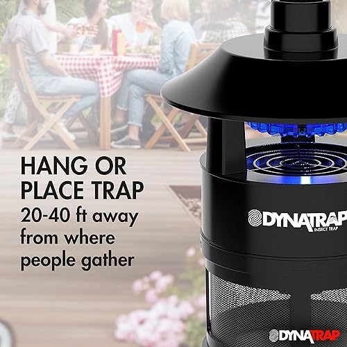 Miniatura 8 de DynaTrap Trampa para mosquitos DT160-TUNSR de 14 acre y trampa para insectos voladores  Mata mosquitos, moscas, mosquitos, avispas y otros insectos