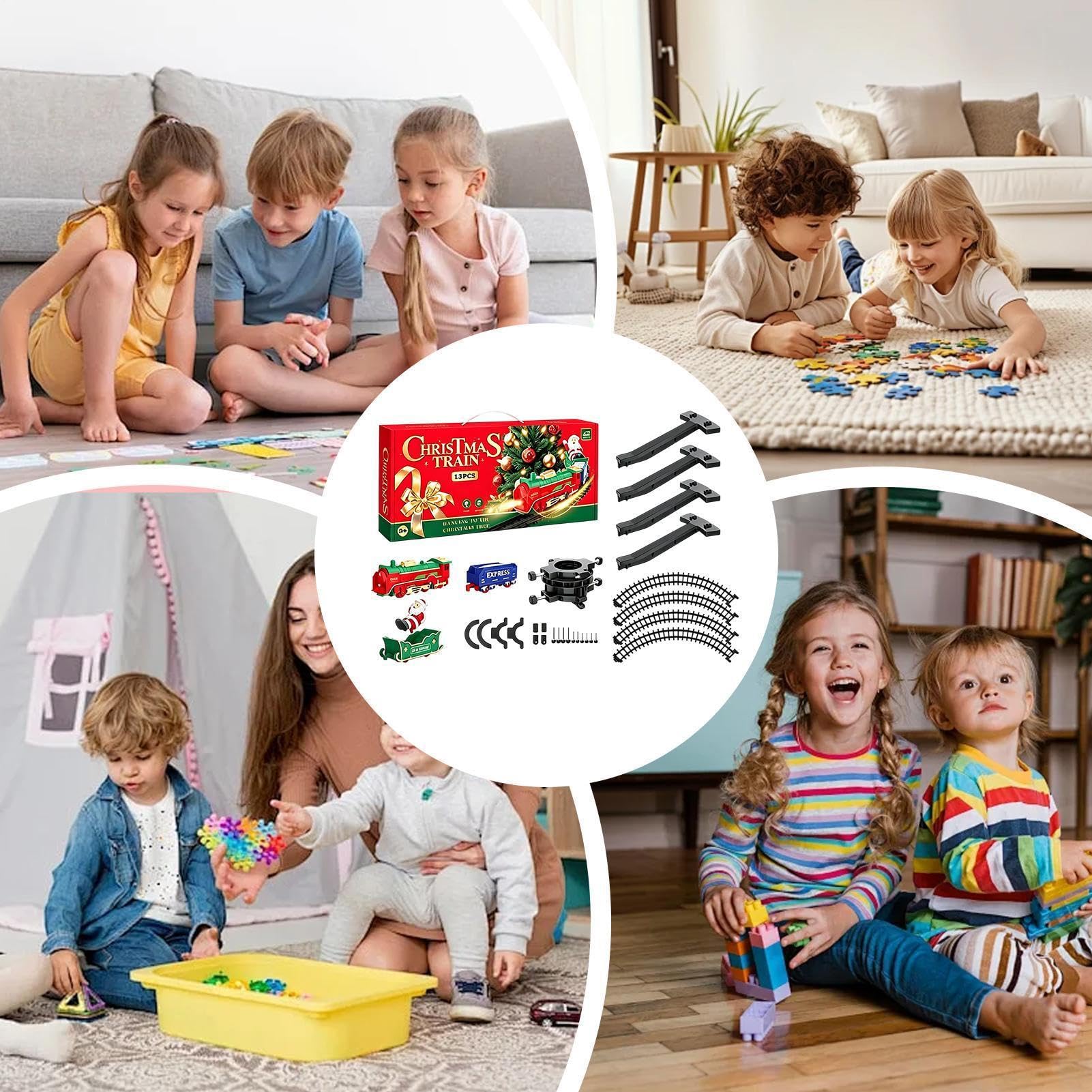 Generico Set di Natale Con Luce Babbo Natale Piccoli Giochi Interattivi