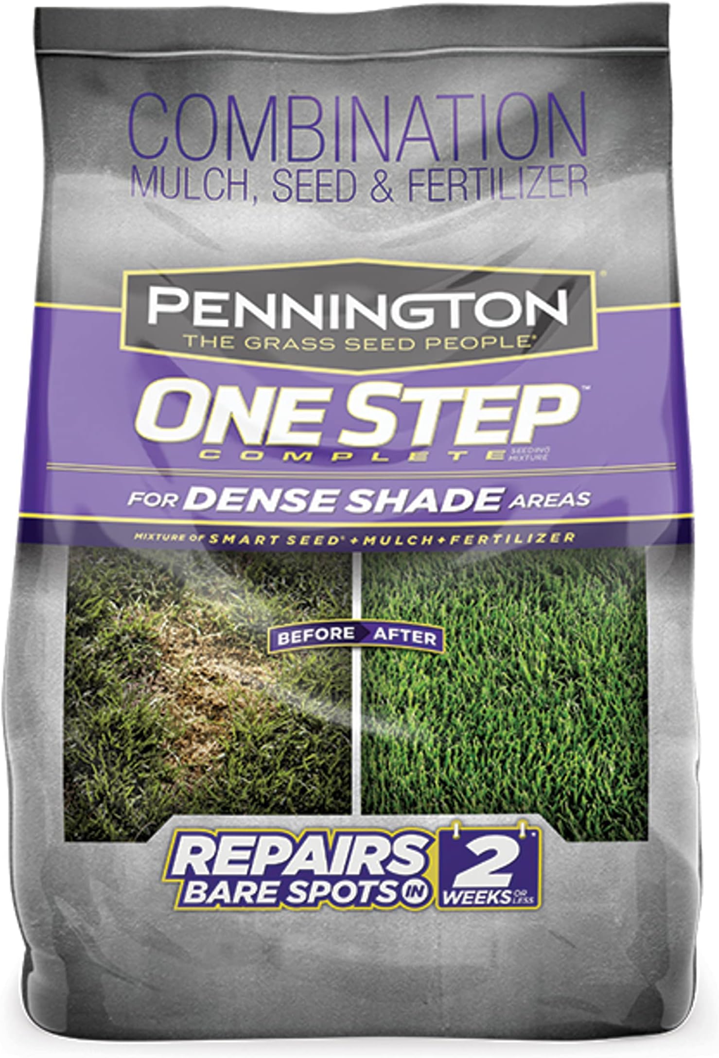 Pennington One Step Complete for Dense Shade Areas - Bare Spot Repair Grass Seed Mix - 8.3 lb