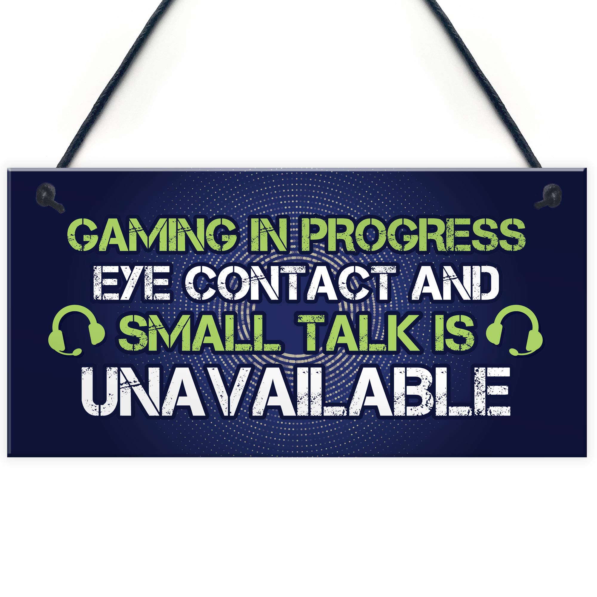 Red Ocean GAMING IN PROGRESS Novelty Gaming Sign Funny Christmas Gamer Gifts For Son Brother