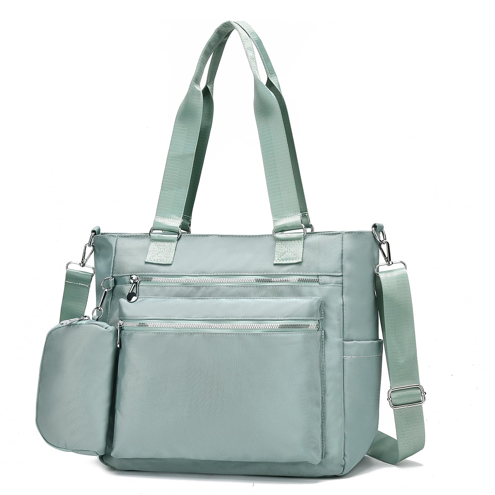 I IHAYNER Laptop Tote Bag for Women 15.6 Inch Waterproof Canvas Work Bag Business Briefcase Computer Bags for Travel