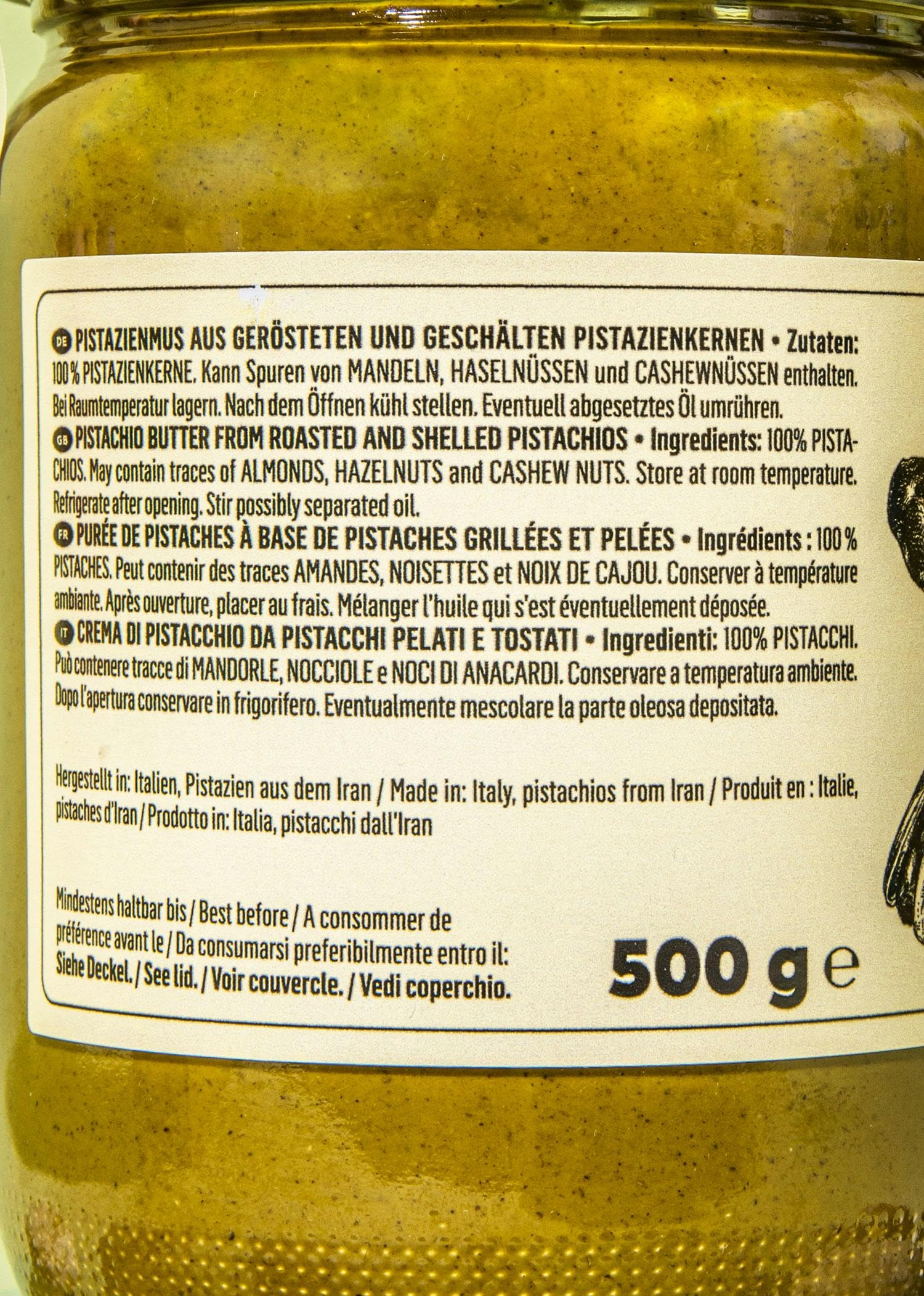 Crema de pistacho 500 g