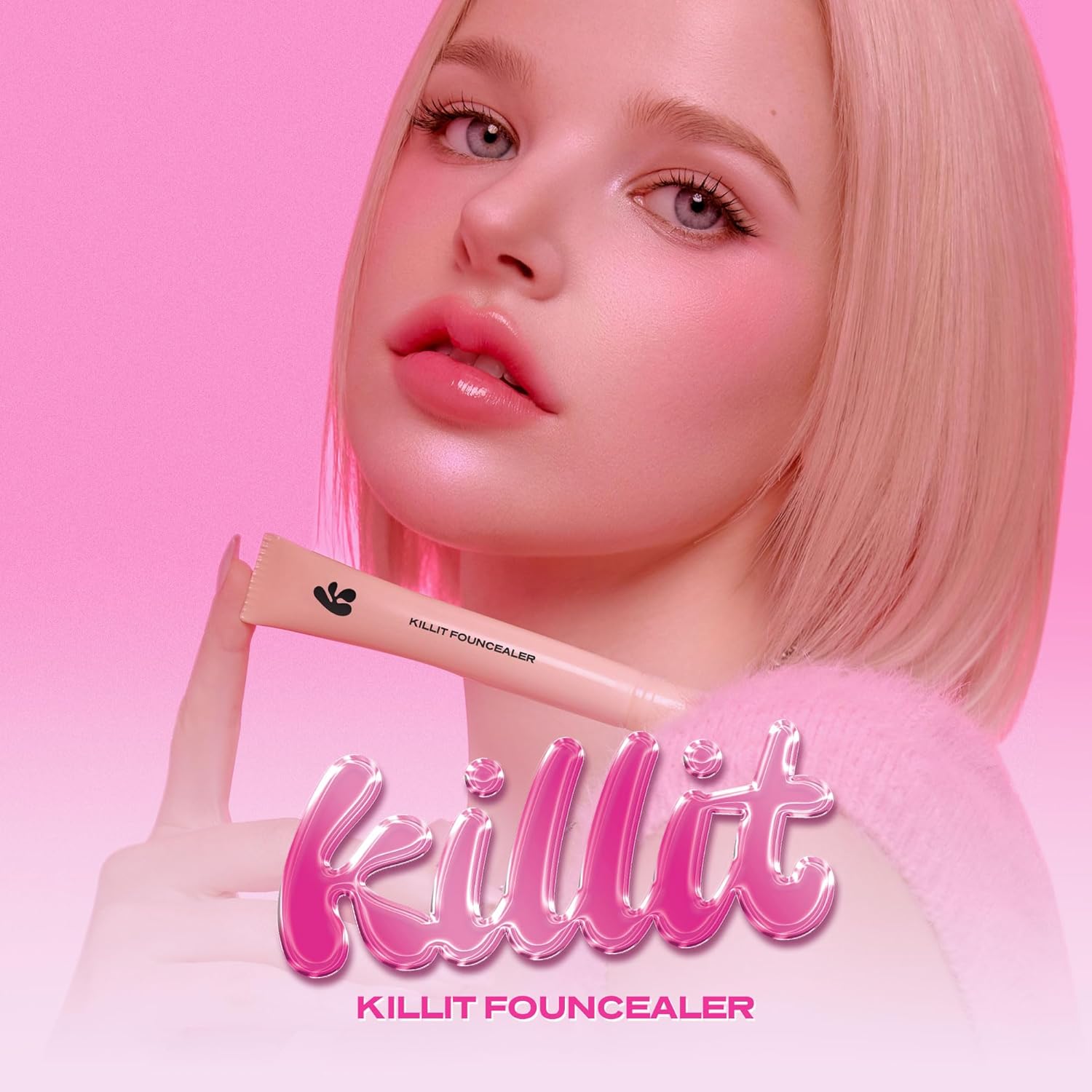 Killit Founcealer 17 Porcelain – Hybrid Foundation & Concealer with Built-In Spatula, High Coverage, Lightweight, Natural Finish, 10 ml – Made in Korea - Image 2